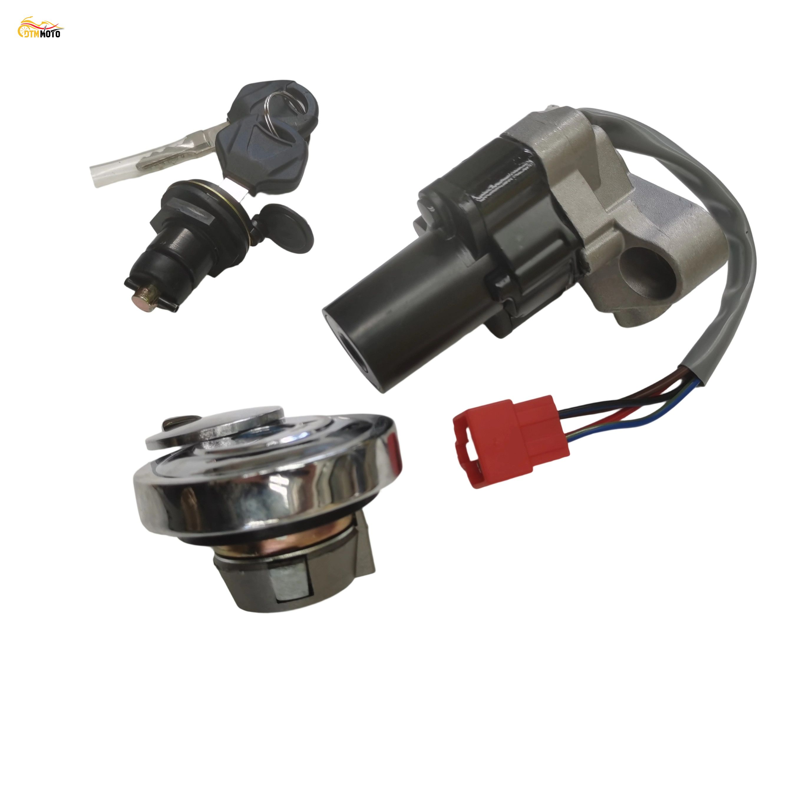 Motorcycle Ignition Switch Fuel Gas Cap Cover Seat Lock Key Set For Yamaha XVS1100 XVS650 XVS400 V-Star Drag Star Classic Custom