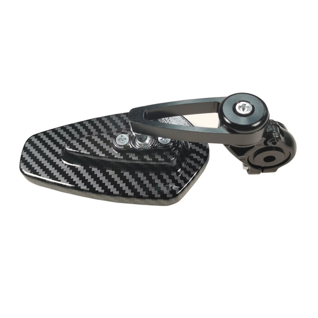 Handle Bar End Mirror CNC Aluminum 3 Angle Type Carbon Print