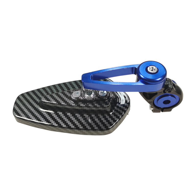Handle Bar End Mirror CNC Aluminum 3 Angle Type Carbon Print